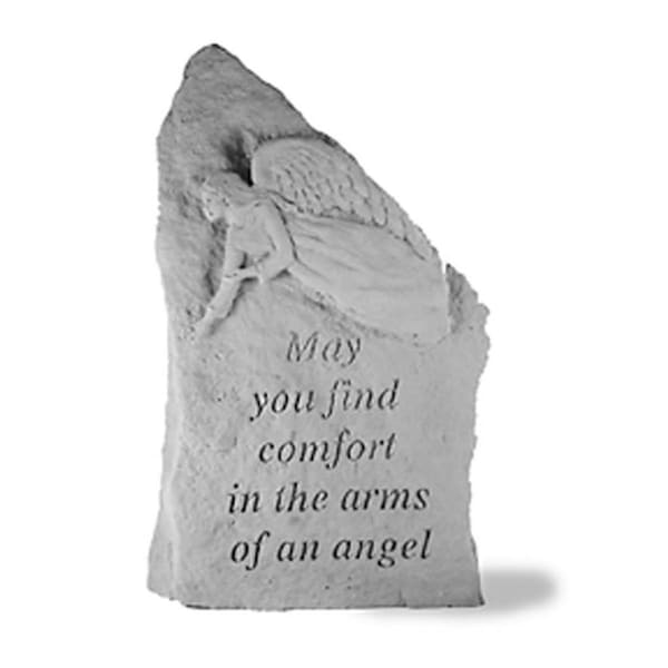 New Courtyard May You Find Comfort With - Angel Memorial - White - 14.75 Inches x 8.5 Inches NE3542597 - main